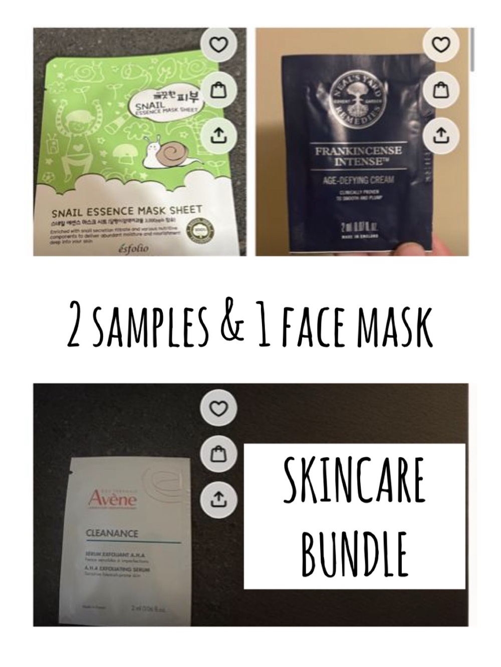 Skin care bundle - face mask and 2 samples